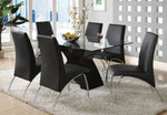 Glenview 2 Black Leatherette Side Chairs