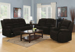 Gordon Chocolate Chenille Manual Recliner Sofa