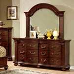 Grandom Cherry Wood Dresser with Mirror