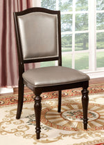 Harrington 2 Pewter Leatherette Side Chairs