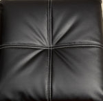 Hauser II Black Leatherette Futon Chaise