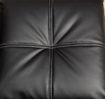 Hauser II Black Leatherette Futon Sofa