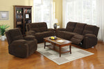 Haven Dark Brown Flannelette Manual Recliner