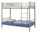 Hayward Silver Metal Twin/Twin Bunk Bed