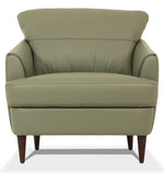 Helena Moss Green Leather Chair