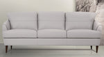 Helena Pearl Grey Leather Sofa