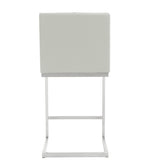 Helsinki 2 Light Grey Vegan Leather Counter Stools