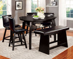 Hurley Black Triangular Counter Height Table