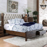 Hutchinson King Bed with Upholstered Headboard