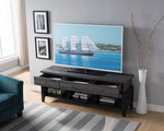 Isa Distressed Grey/Black Wood TV Stand