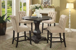 Izzy 2 Ivory Chenille Counter Height Chairs