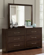 Jamie Walnut Wood Frame Dresser Mirror