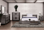 Janeiro Gray Queen Storage Bed