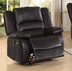 Jarita Brown Bi-Cast Vinyl Manual Recliner