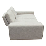 Jazz Light Brown Fabric Loveseat