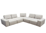 Jazz 5-Pc Light Brown Fabric Modular Sectional Sofa