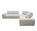 Jazz 5-Pc Light Brown Fabric Modular Sectional Sofa