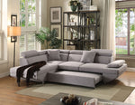 Jemima Gray Fabric LAF Sectional with Sleeper