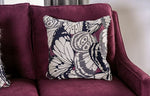 Jillian Plum Chenille Loveseat