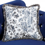 Jolanda Blue Flannelette Glam Loveseat