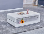 Joleen White Wood Coffee Table