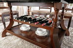 Jordyn Brown Cherry Wood Dining Table