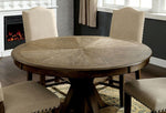 Julia Light Oak Wood Round Dining Table