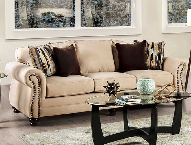 Kailyn Sand Chenille Sofa (Oversized)