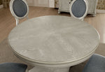 Kathryn Antique White Wood Round Dining Table