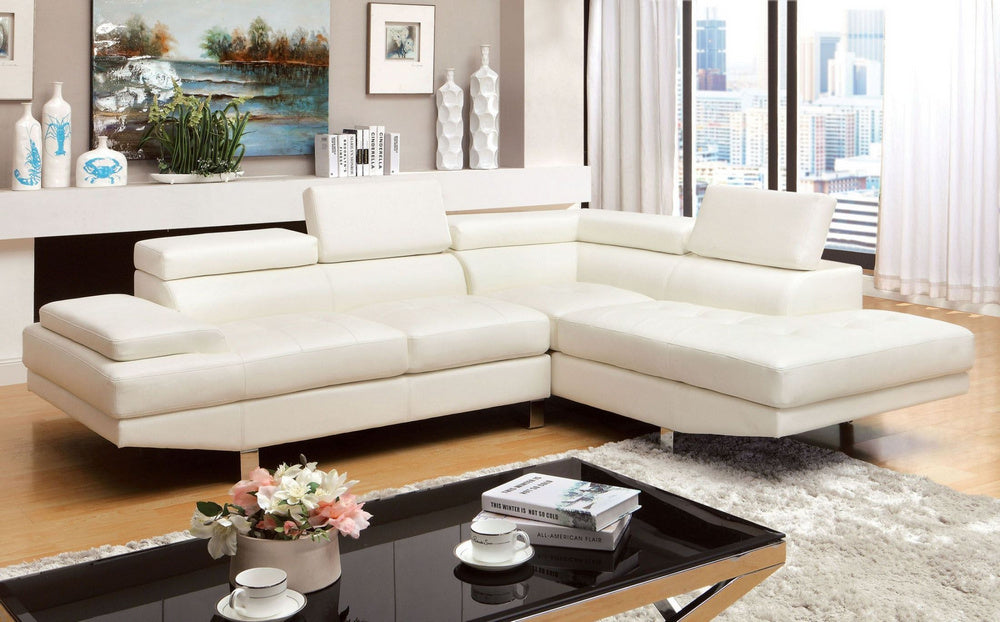 Kemina White Sectional Sofa