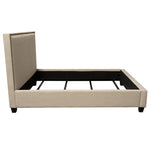 La Jolla Desert Sand Linen Upholstered King Bed