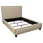 La Jolla Desert Sand Linen Upholstered Queen Bed