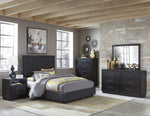 Larchmont Graphite Upholstered Fabric Cal King Bed