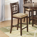 Lavon 5-Pc Warm Brown Wood Counter Height Table Set