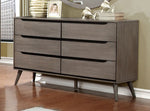 Lennart Gray Wood Dresser