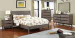 Lennart I Gray Wood Cal King Bed (Oversized)