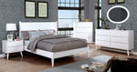 Lennart II White Wood King Bed