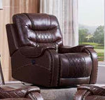 Lesley Cherry Leather Air Power Recliner