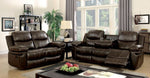 Listowel Brown Manual Recliner Loveseat