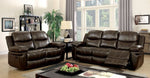 Listowel Brown Manual Recliner Sofa