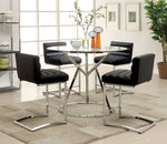 Livada 2 Black/Chrome Counter Height Chairs