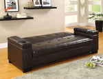 Logan Espresso Futon Sofa (Oversized)