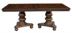 Lordsburg Dark Brown Wood Extendable Dining Table