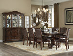 Lordsburg Dark Brown Wood Extendable Dining Table