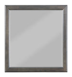 Louis Philippe Dark Gray Wood Dresser Mirror