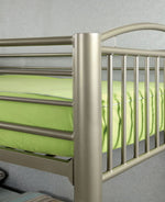 Lovia Metallic Gold Metal Twin/Full Bunk Bed