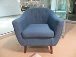 Lucille Blue Fabric Accent Chair