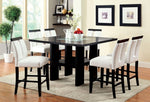 Luminar 2 White/Black Counter Height Chairs