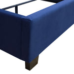 Majestic Royal Navy Velvet Tufted King Bed (Oversized)