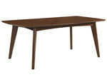 Malone Dark Walnut Wood Rectangular Dining Table